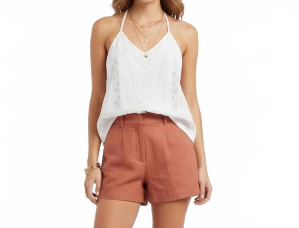 NEW KIWI TUCKER peplum sleeveless top in ivory